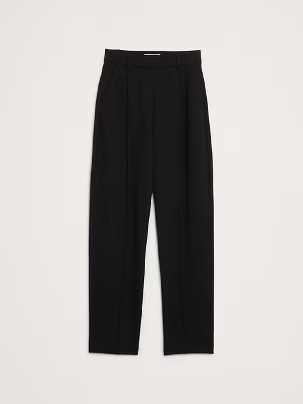 NWT! BANANA REPUBLIC BLACK HIGH-RISE TAPERED DRAPEY PONTE PULL-ON PANT 875489 - Picture 5 of 8